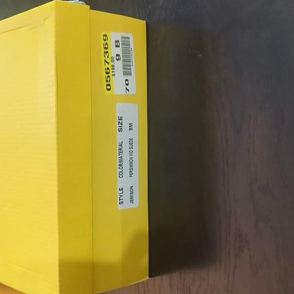 Mimosa Orange Suede Open Toe Pumps - Picture 5 of 5